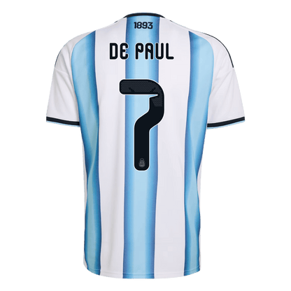 DE PAUL #7 Argentina Tröja 2026 Hemma Premium Blå & Vit-10