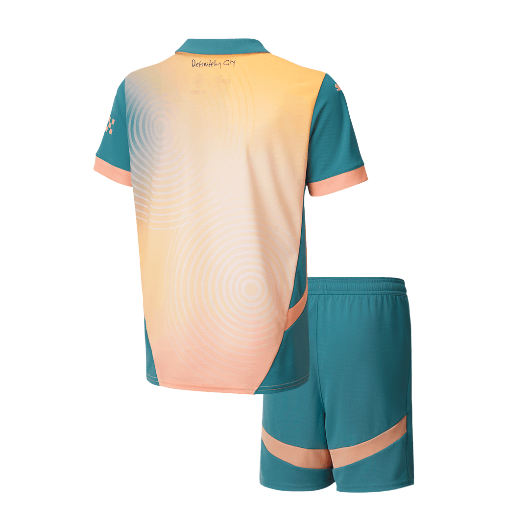 Manchester City Tröja 2024/25 Fourth Away Blå Barn - Definitely City-18