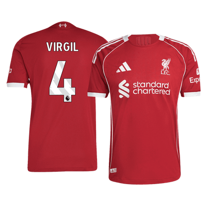 Liverpool Tröja VIRGIL #4 2025/26 Hemma Röd