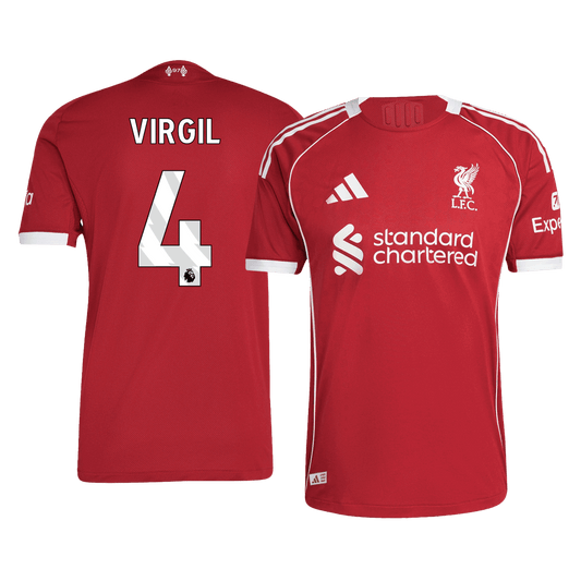 Liverpool Tröja VIRGIL #4 2025/26 Hemma Röd