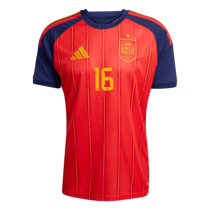 RODRIGO #16 Spanien Tröja 2026 Hemma Premium Röd-2
