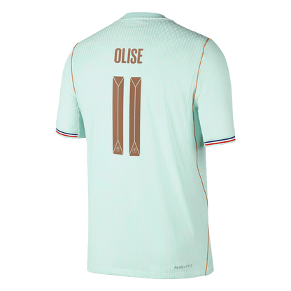Frankrike Tröja OLISE #11 2026 Borta Autentisk Grön-9