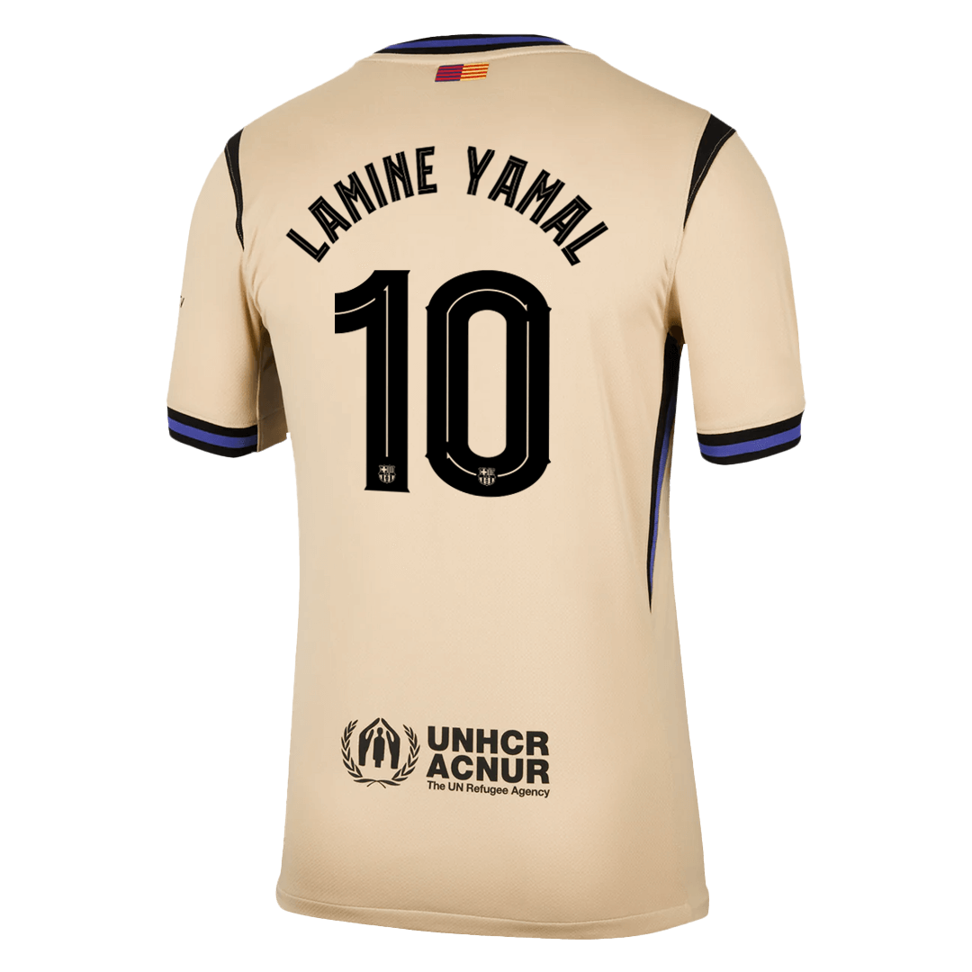 Barcelona Tröja LAMINE YAMAL #10 2025/26 Borta Gul - UCL-13