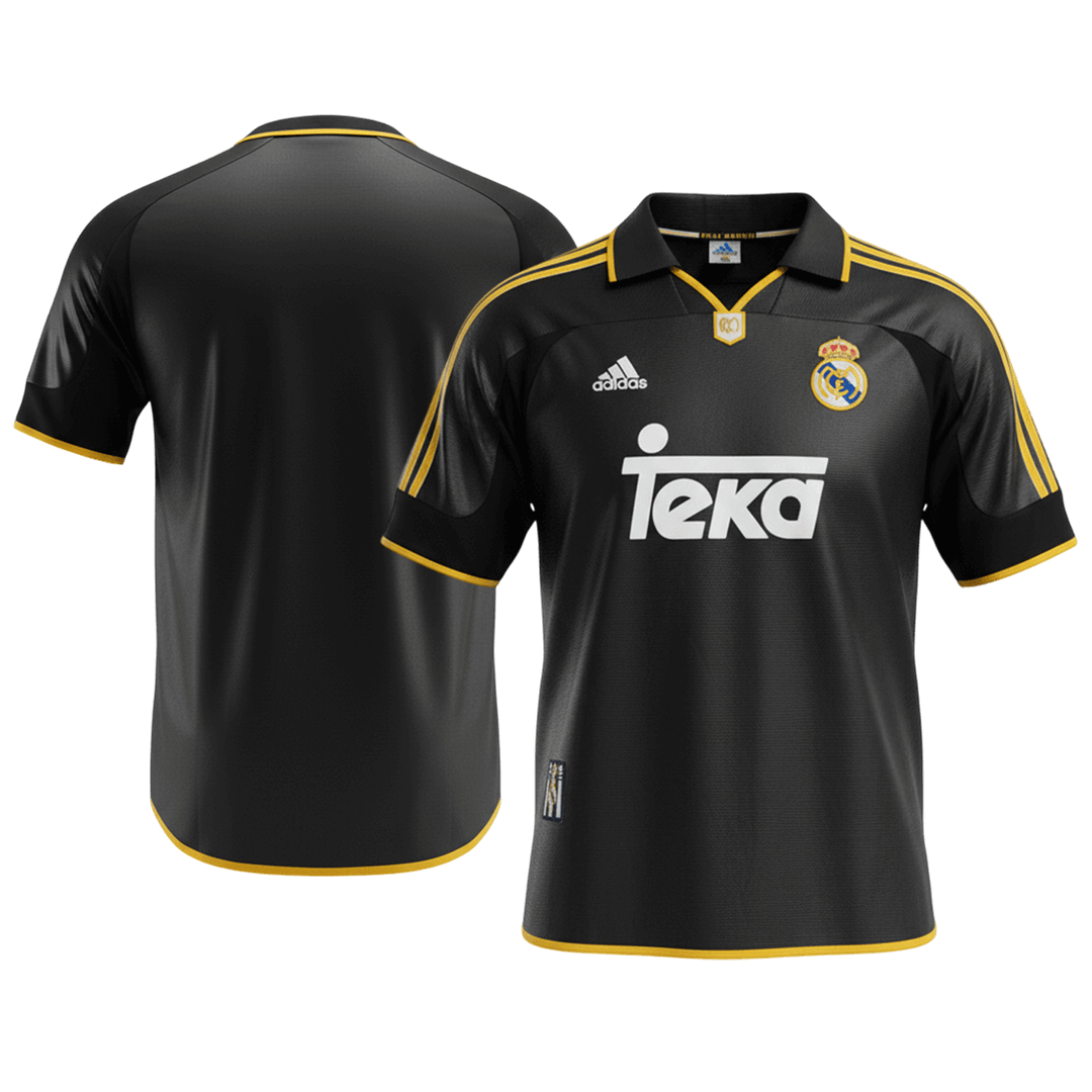 Real Madrid Bortatröja 1999/01 Retro Tröja
 Svart-8