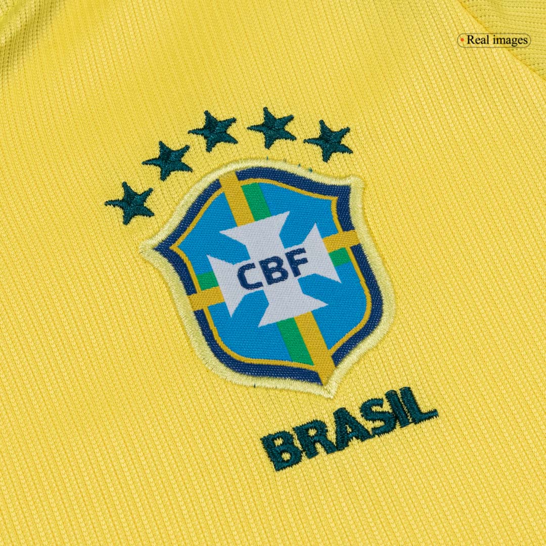 Brasilien Tröja 2026 Hemma Gul Barn