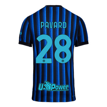 Inter Milan Tröja PAVARD #28 2025/26 Hemma Autentisk Blå och svart-13