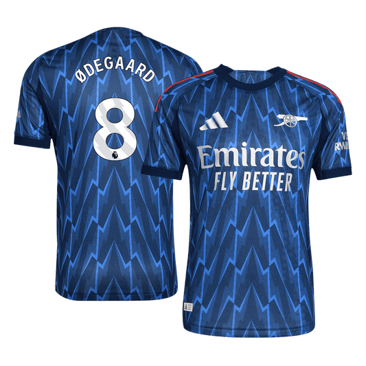 Arsenal Tröja ØDEGAARD #8 2025/26 Borta Blå