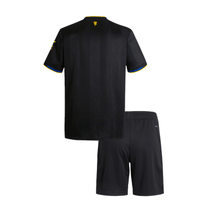 Manchester United Tröja 2025/26 Tredje Svart Barn-13