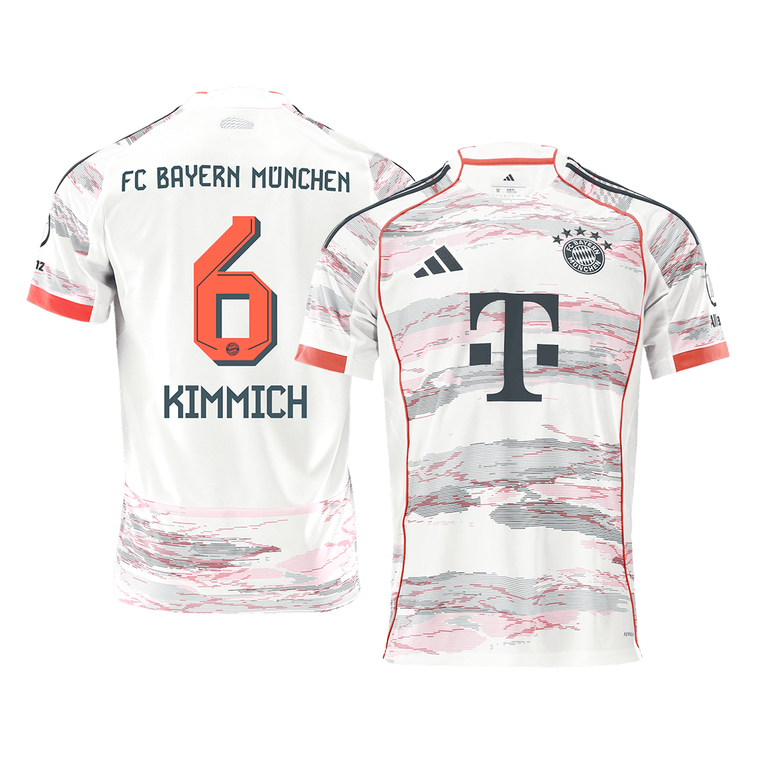 Bayern Munich Tröja KIMMICH #6 2025/26 Borta Vit
