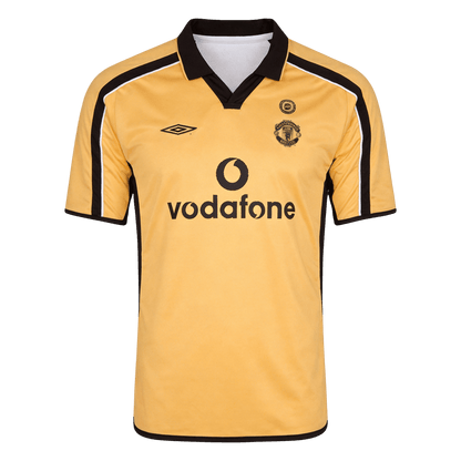 Manchester United Bortatröja 2001/02 Retro Tröja
 White&Gold-3