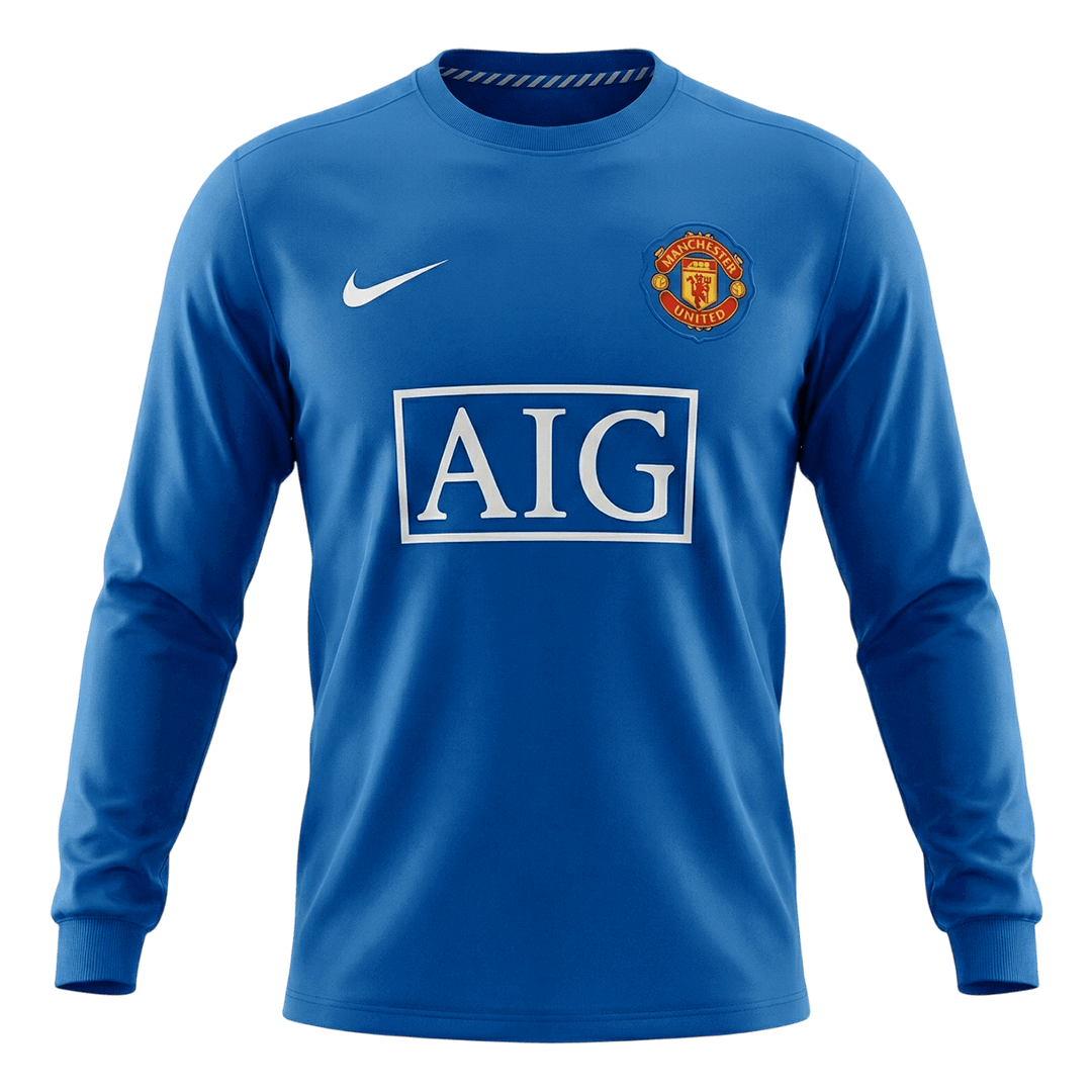 Manchester United Tredjetröja 2008/09 Retro Tröja
 Blå