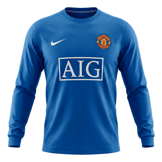 Manchester United Tredjetröja 2008/09 Retro Tröja
 Blå
