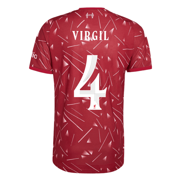 Liverpool Tröja VIRGIL #4 2026/27 Hemma Autentisk Röd - UCL