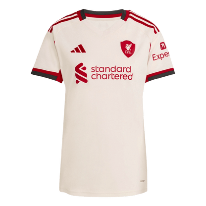 Liverpool Tröja 2025/26 Borta Vit Dam