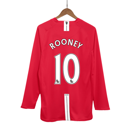 ROONEY #10 Manchester United Hemmatröja 2007/08 Retro Tröja
 Röd