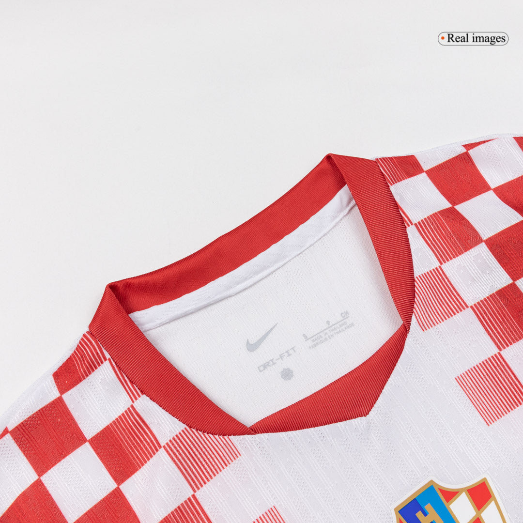 Kroatien Tröja MODRIĆ #10 2026 Hemma Autentisk Röd & Vit-6