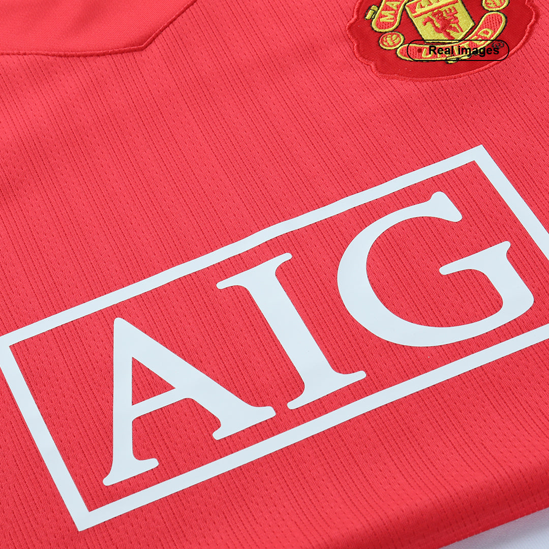 ROONEY #10 Manchester United Hemmatröja 2007/08 Retro Tröja
 Röd-5