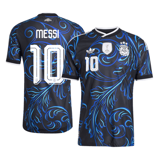 Argentina Tröja MESSI #10 2026 Borta Autentisk Svart