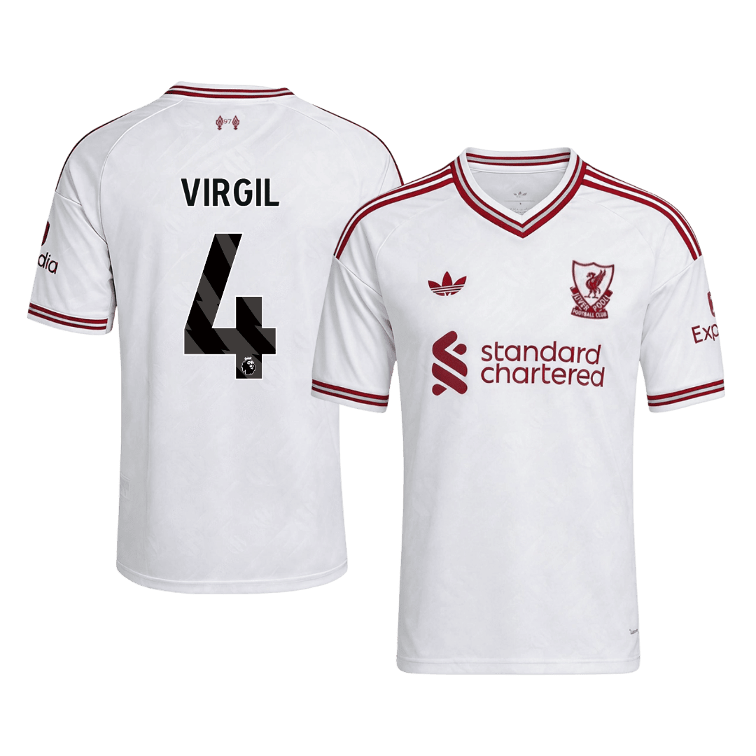 Liverpool Tröja VIRGIL #4 2026/27 Borta Vit
