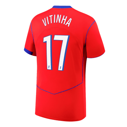PSG Tröja VITINHA #17 2025/26 Tredje Röd-8