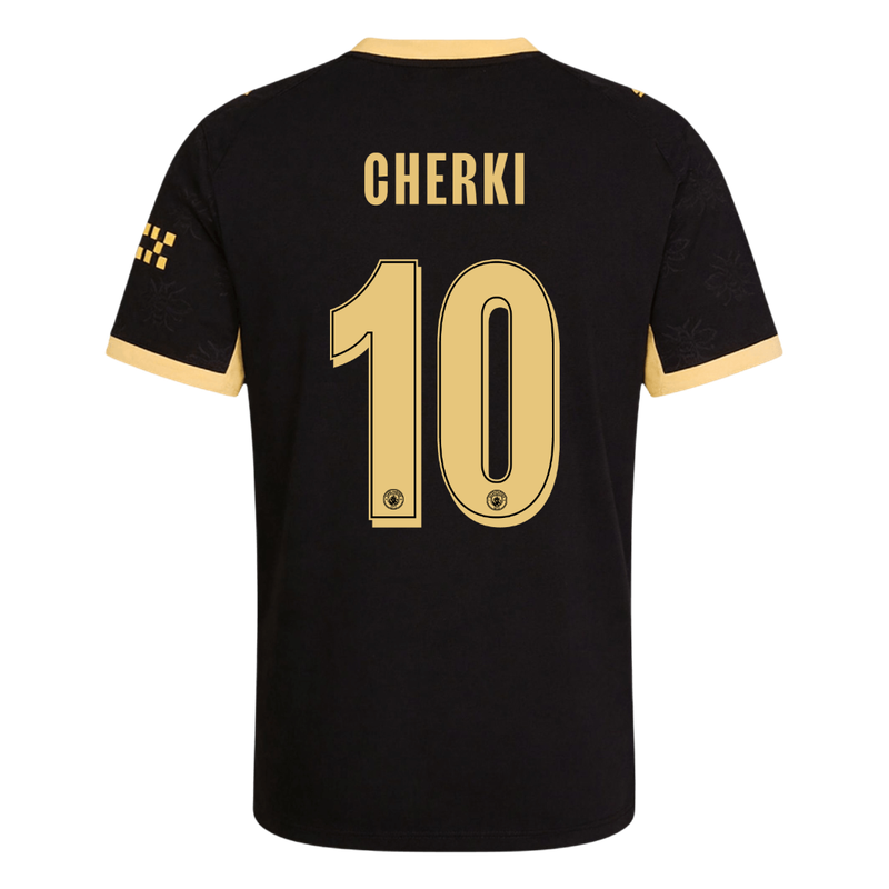 Manchester City Tröja CHERKI #10 2026/27 Borta Autentisk Svart - UCL