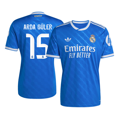 Real Madrid Tröja ARDA GÜLER #15 2025/26 Tredje Blå
