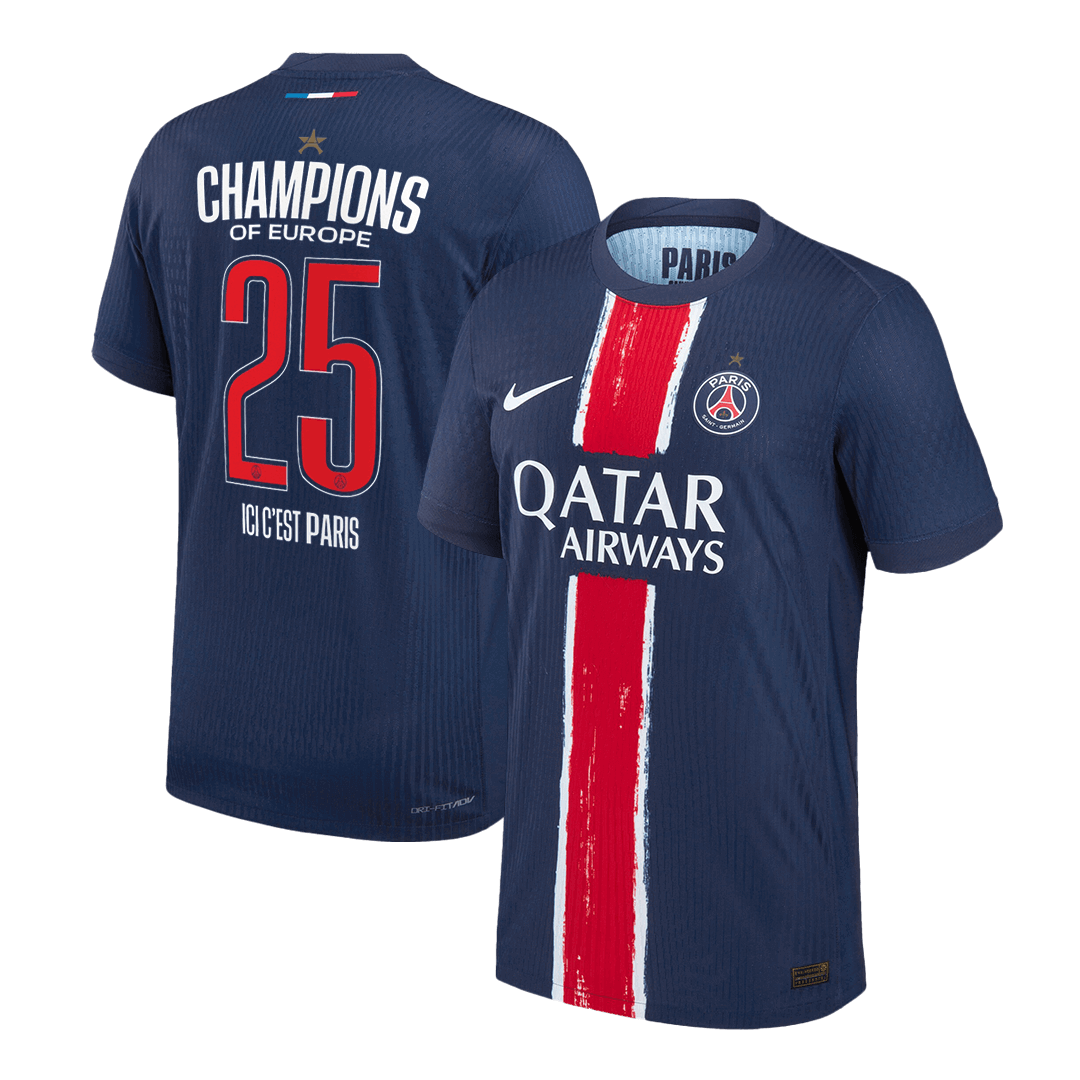 PSG Tröja CHAMPIONS #25 2024/25 Hemma Mörkblå