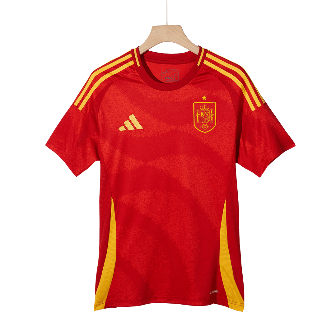 Spanien Tröja Euro 2024 Hemma Röd-10