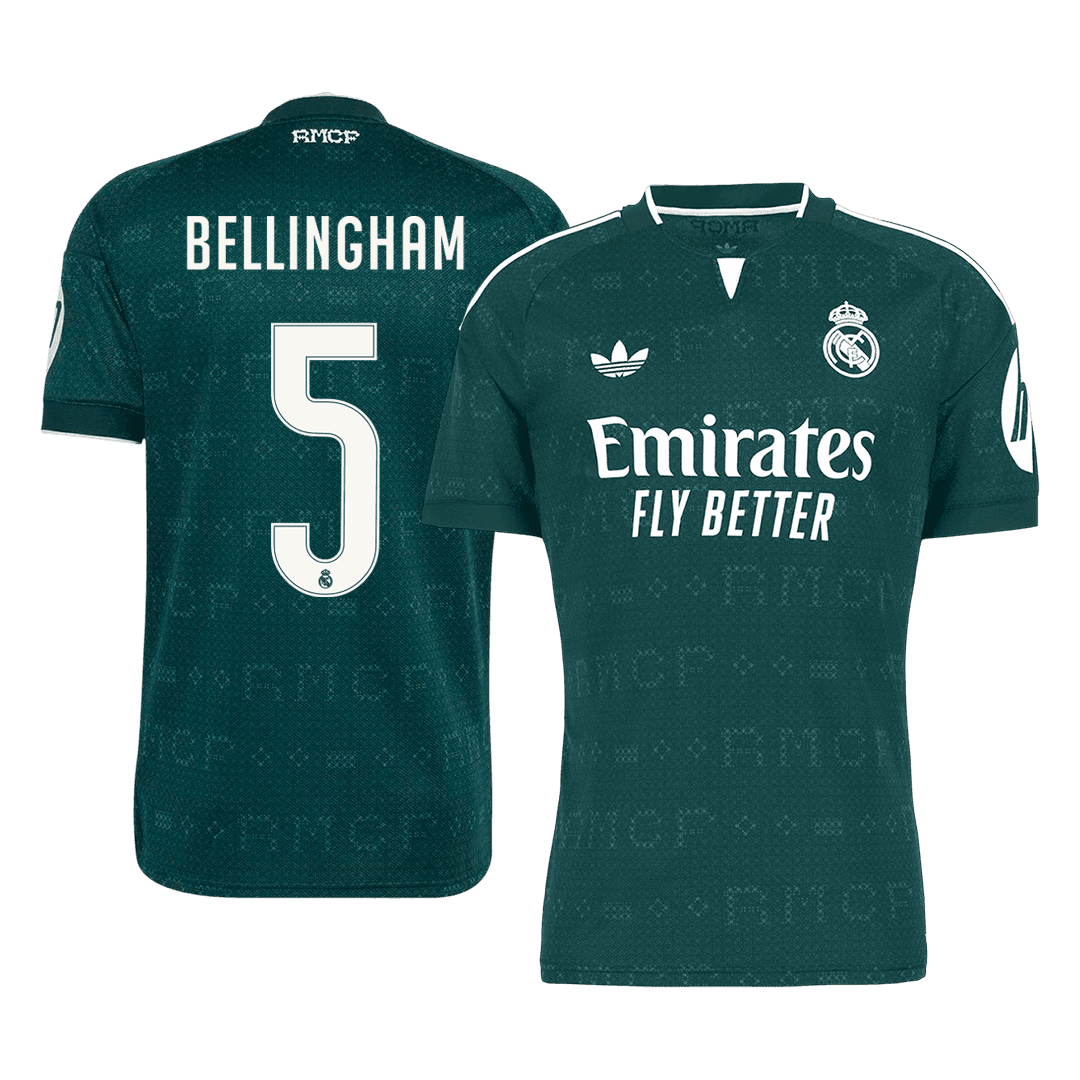 Real Madrid Tröja BELLINGHAM #5 2026/27 Borta Grön