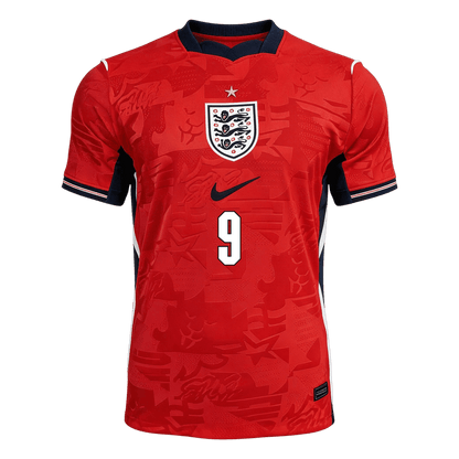 England Tröja KANE #9 2026 Borta Röd-7