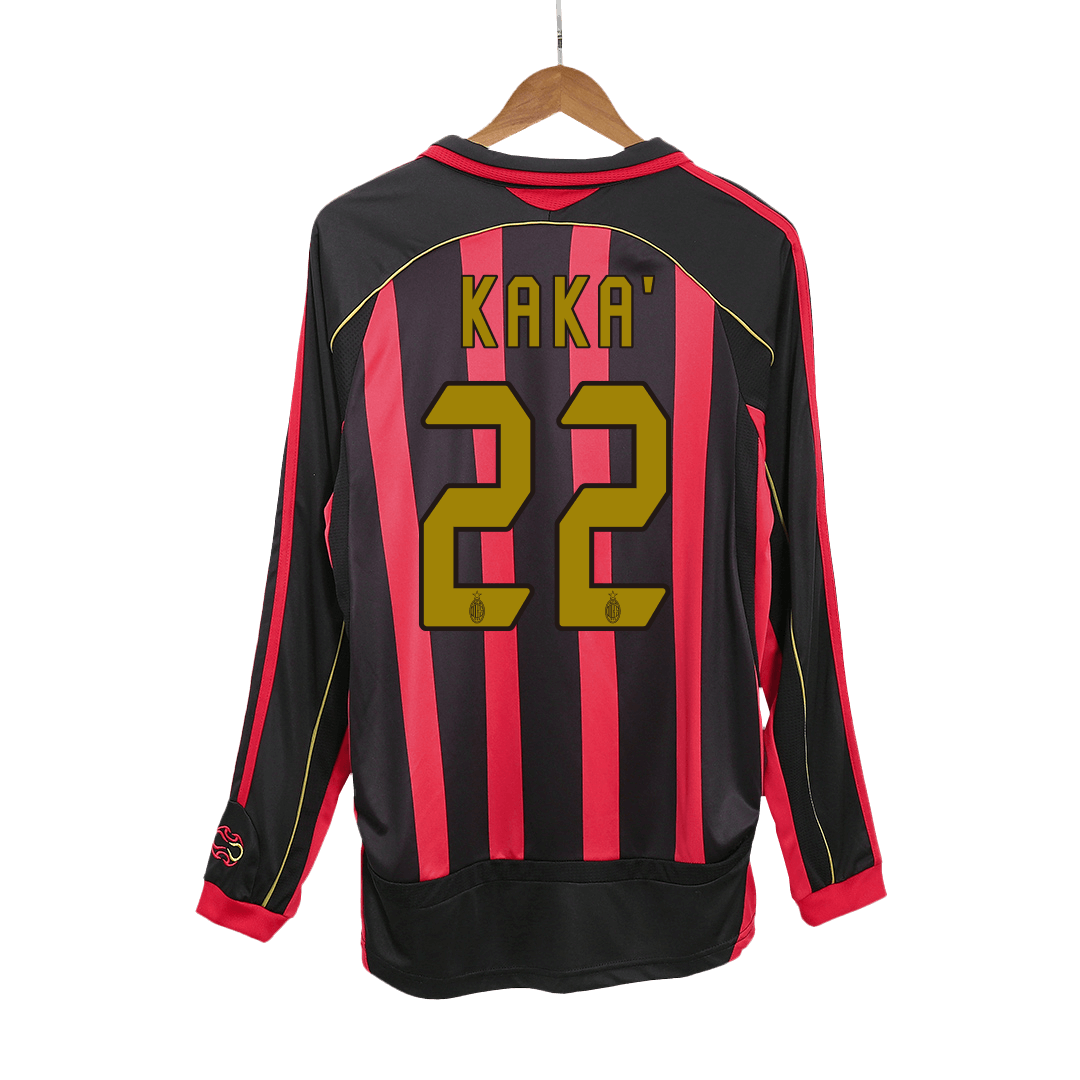 KAKA' #22 AC Milan Hemmatröja 2006/07 Retro Tröja
 Röd & Svart