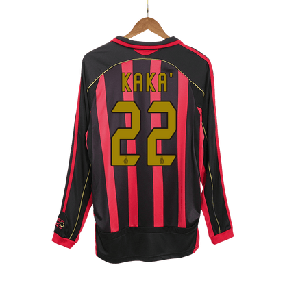 KAKA' #22 AC Milan Hemmatröja 2006/07 Retro Tröja
 Röd & Svart