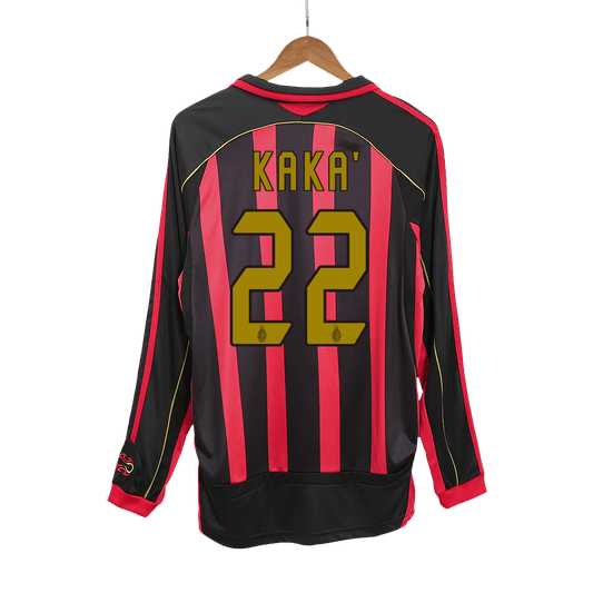 KAKA' #22 AC Milan Hemmatröja 2006/07 Retro Tröja
 Röd & Svart