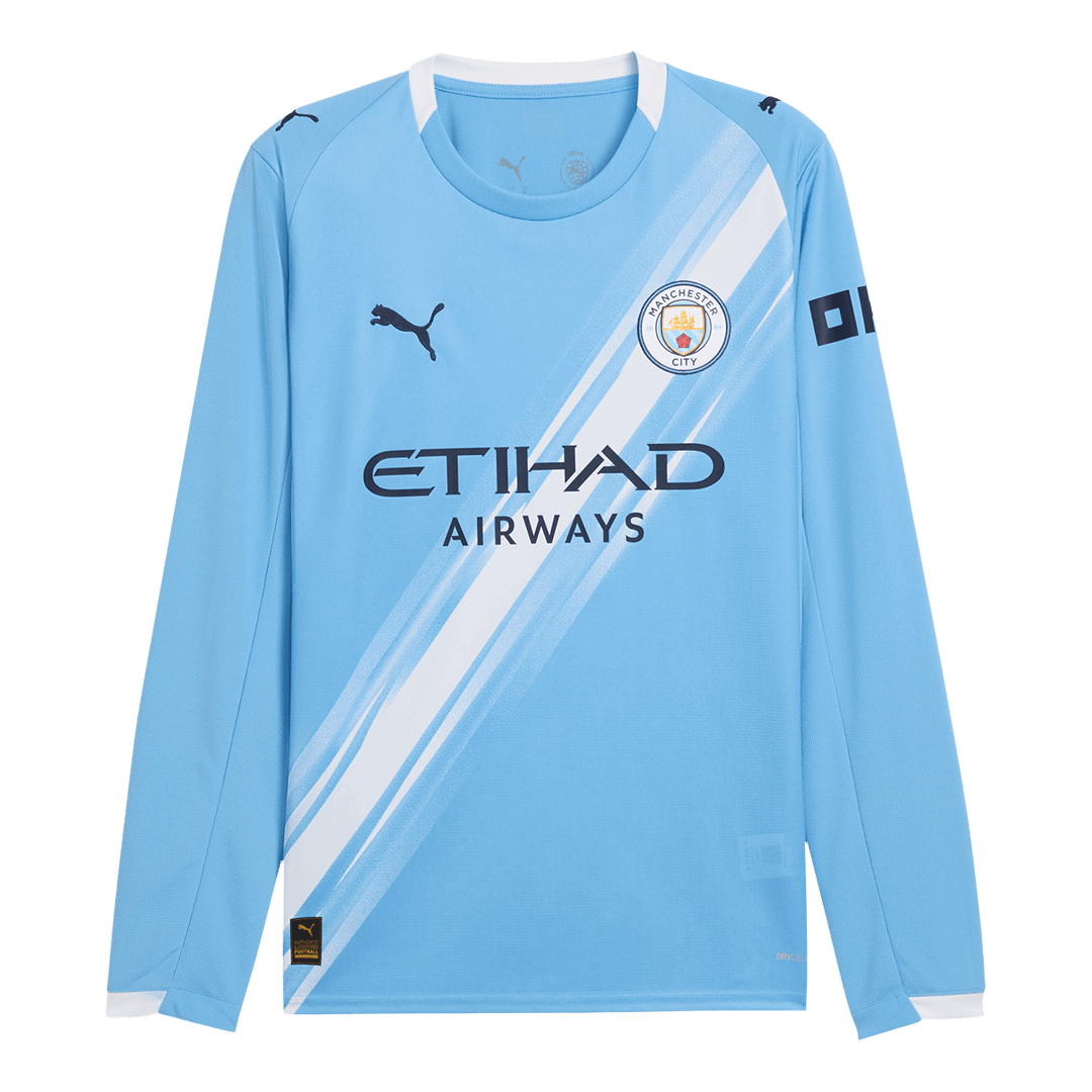 Manchester City Tröja 2025/26 Hemma Långärmad Blå