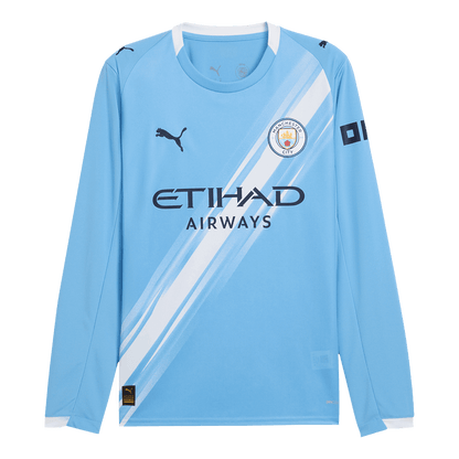 Manchester City Tröja 2025/26 Hemma Långärmad Blå