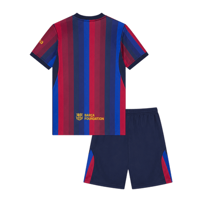 Barcelona Tröja 2026/27 Hemma Autentisk Röd & Blå Barn Autentisk-2