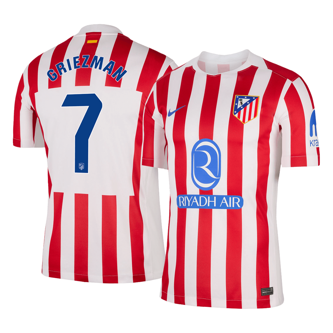 Atletico Madrid Tröja GRIEZMANN #7 2025/26 Hemma Röd & Vit