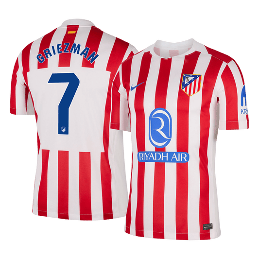 Atletico Madrid Tröja GRIEZMANN #7 2025/26 Hemma Röd & Vit
