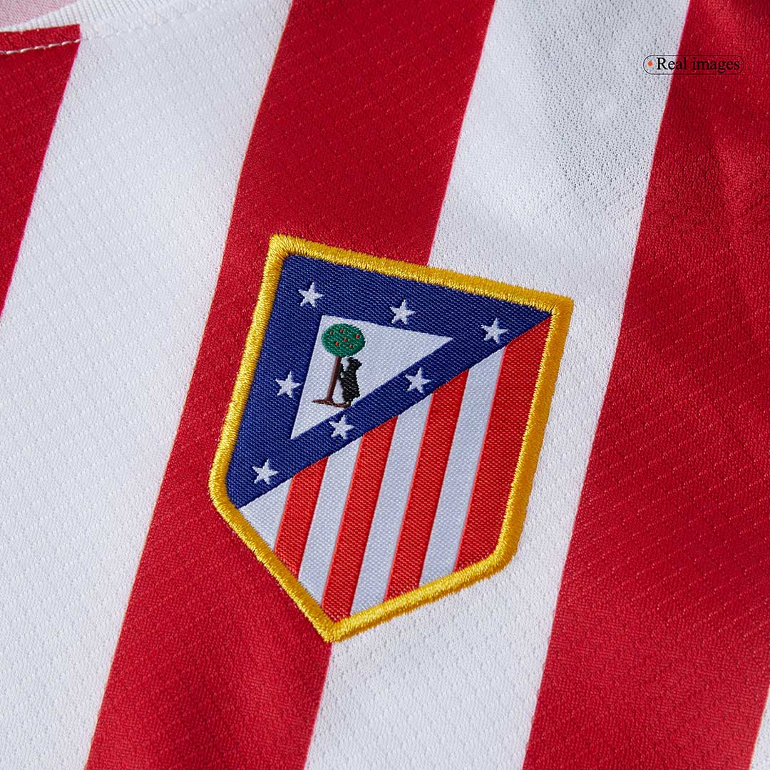 Atletico Madrid Tröja 2025/26 Hemmaställ Röd & Vit Barn-10