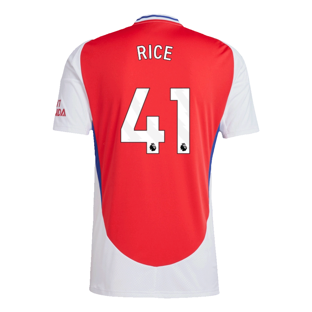 Arsenal Tröja RICE #41 2024/25 Hemma Röd-13