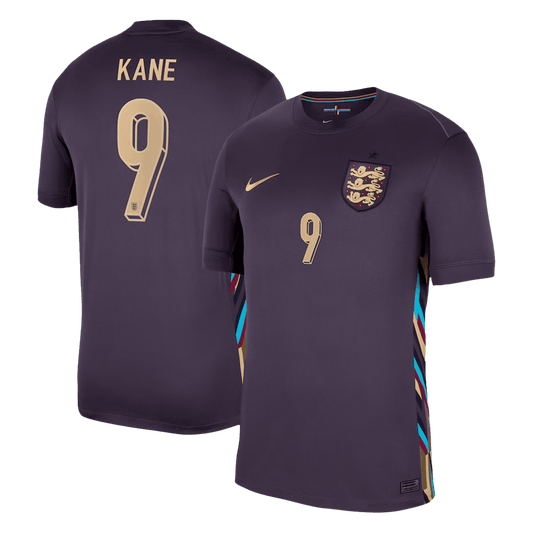 England Tröja KANE #9 2024 Borta Mörkblå