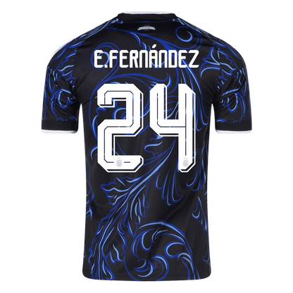 Argentina Tröja E. FERNÁNDEZ #24 2026 Borta Svart-9
