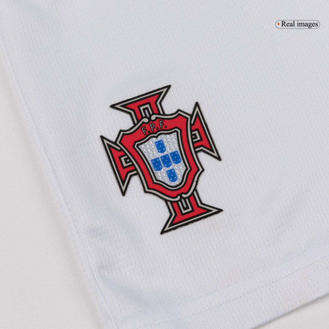 Portugal Tröja 2026 Borta Vit Barn-3