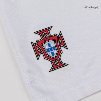 Portugal Tröja 2026 Borta Vit Barn-3