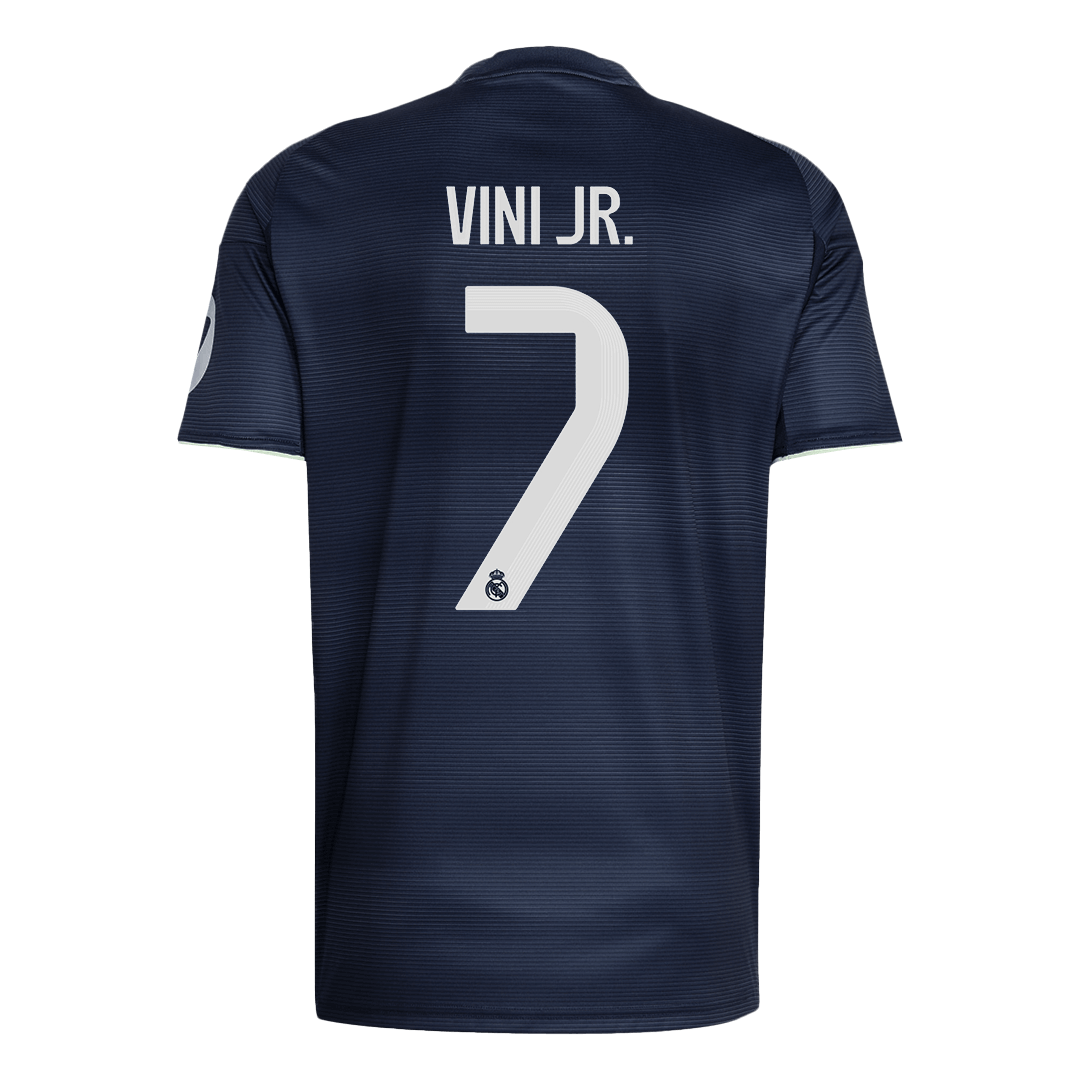 VINI JR. #7 Real Madrid Tröja 2025/26 Borta Premium Mörkblå-11