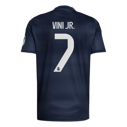 VINI JR. #7 Real Madrid Tröja 2025/26 Borta Premium Mörkblå-11