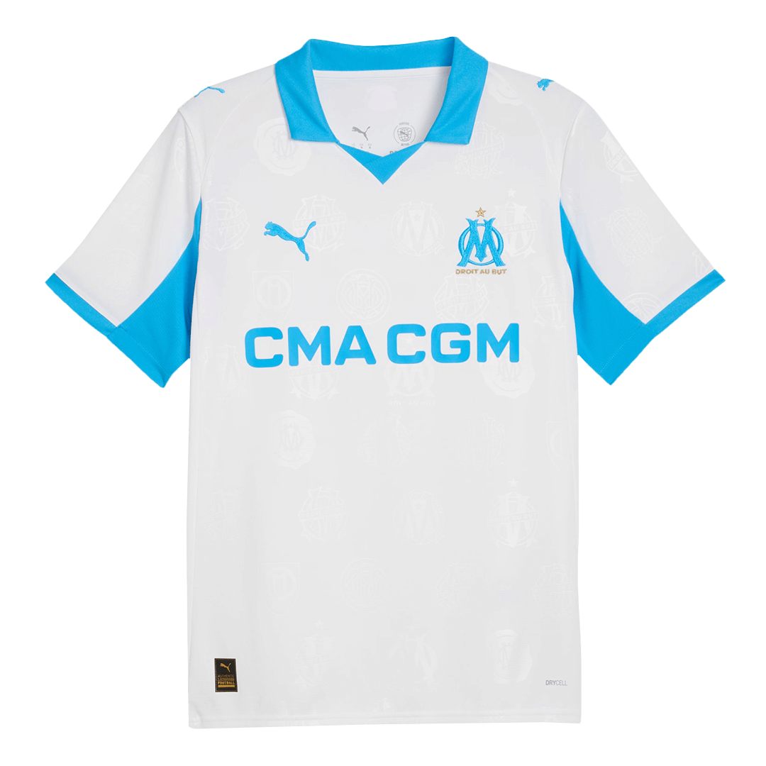 Marseille Tröja RABIOT #25 2025/26 Hemma Vit