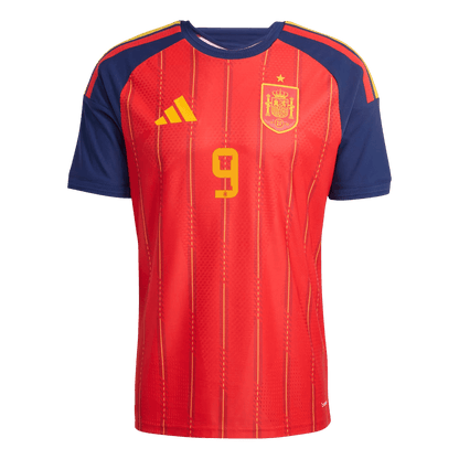 Spanien Tröja GAVI #9 2026 Hemma Autentisk Röd-2