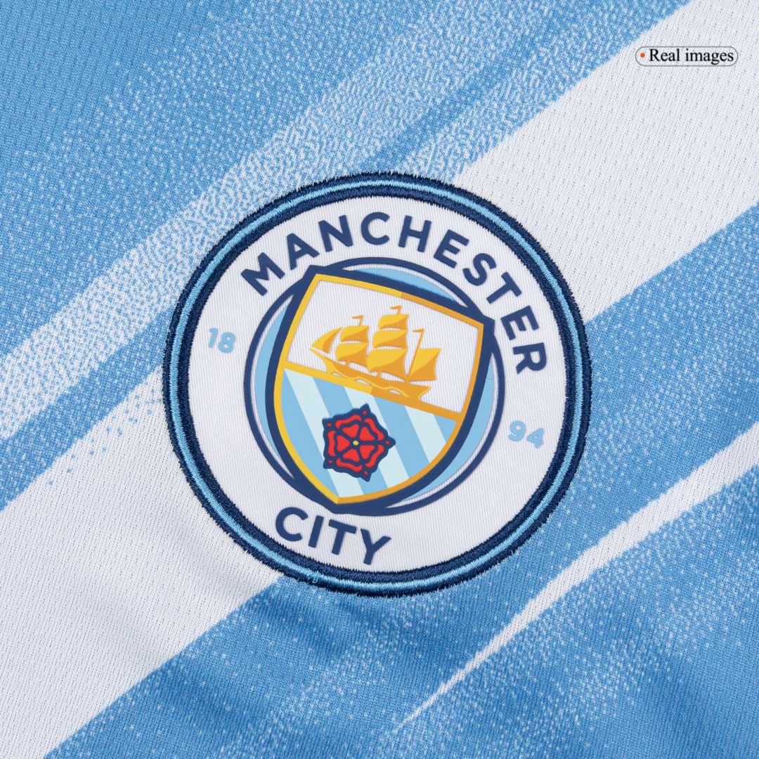 HAALAND #9 Manchester City Tröja 2025/26 Hemma Premium Blå