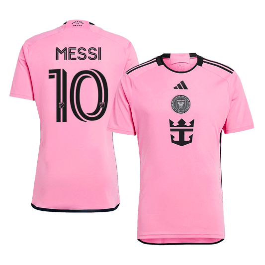 Inter Miami CF Tröja MESSI #10 2024/25 Hemma Rosa